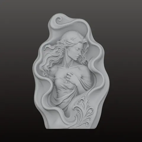 Relief portrait