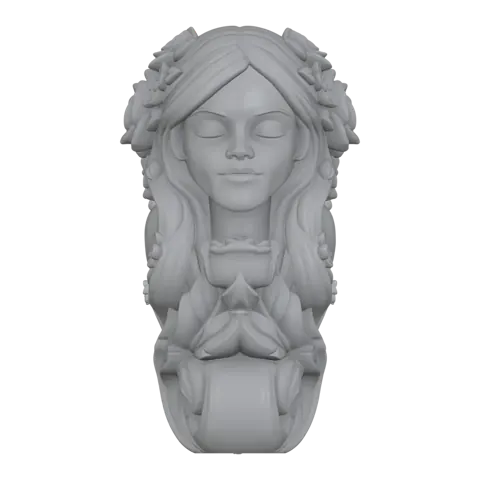 Floral bust